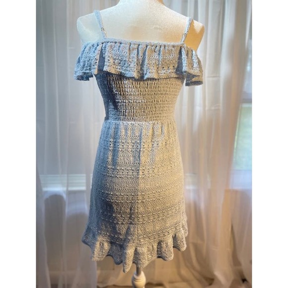 Live To Be Spoiled Size X-Small Short Dress w/ Spaghetti Straps Powder Blue NWOT - Picture 3 of 5